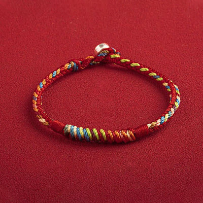 Buddha Stones "May You Be Safe And Lucky In The Year Ahead" Multicolored Bracelet Bracelet BS 13