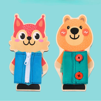 Montessori Learn To Dress Independently Skill Boards Set of 3