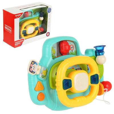 Juego de simulación de puente de navegación con volante interactivo - 541