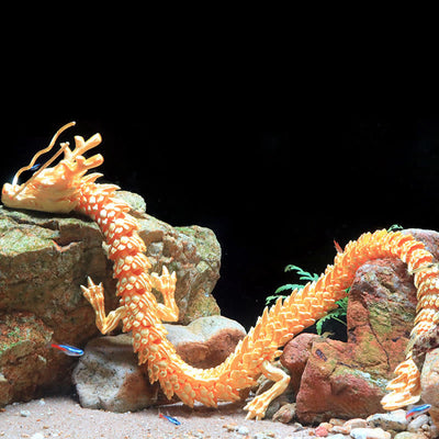 Buddha Stones Feng Shui Dragon Luminous 3D Printed Dragon Luck Success Home Decoration Decorations BS 5