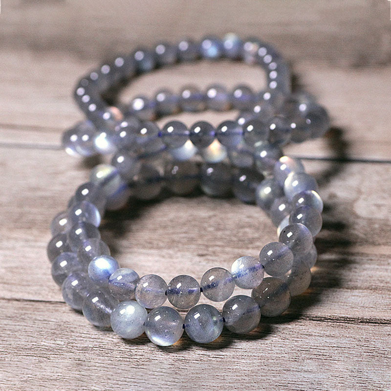 Buddha Stones Natural Moonstone Calm Positive Bracelet Bracelet BS 8