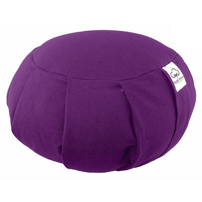 Buddha Stones Cotton Buckwheat Husks Meditation Seat Cushion Home Decoration Decorations buddhastoneshop 36cm*15cm Purple
