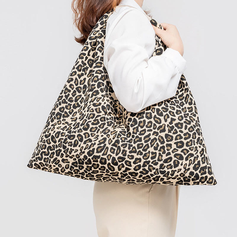 Buddha Stones Geometry Tiger Flowers Leopard Stripes Print Underarm Triangle Shoulder Bag Handbags BS 14