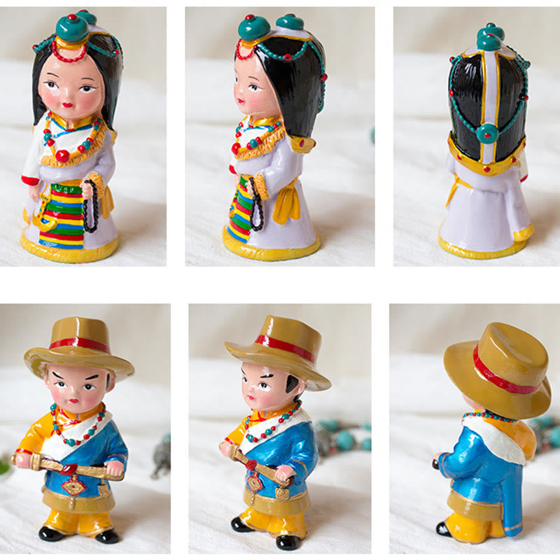 Buddha Stones Hand Painted Tibetan Figures Creative Home Office Car Decoration Ornament Desk Decoration BS 20