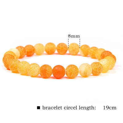 Natural Agate Stone Crystal Balance Beaded Bracelet Bracelet BS 63