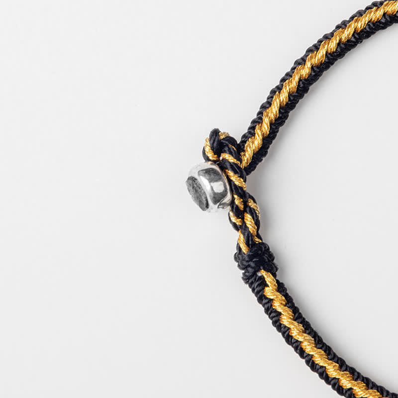 Buddha Stones Tibetan Handmade Braid Luck String Protection Bracelet Bracelet BS 8