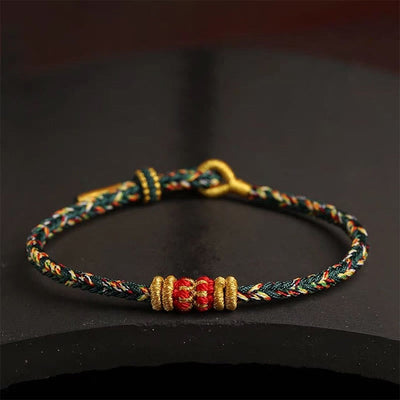 Buddha Stones Handmade Colorful Rope King Kong Knot Braided Luck Bracelet - image 18