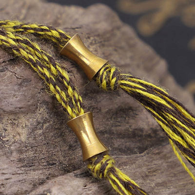 Buddha Stones Tibetan Curse Six True Words Wealth Bracelet Bracelet BS 7