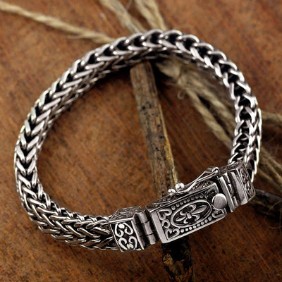 Buddha Stones Retro Dragon Keel Braided Design Balance Healing Bracelet Bracelet BS 1