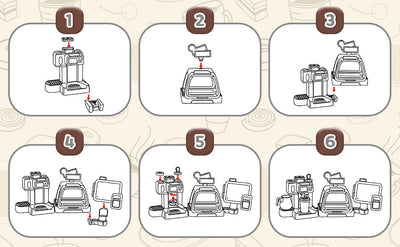 Juego de café de juguete para niños pequeños, tienda de juegos de cocina, juego de café, postres, compras con cafetera, caja registradora, juguete para niños de 3 años en adelante