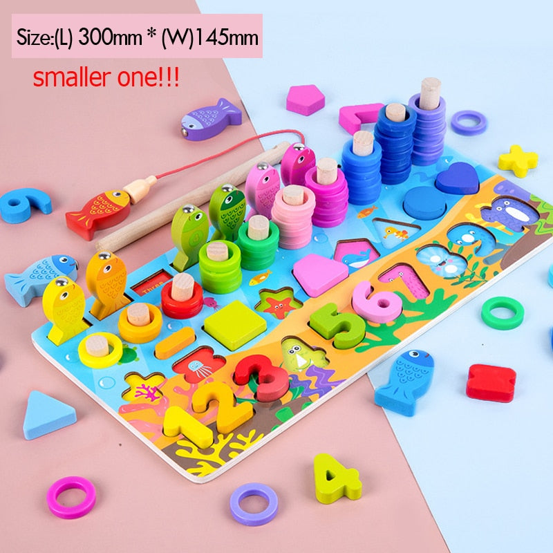 Fidtoy 7-in-1 Traffic Matching Board Montessori Learning Toy