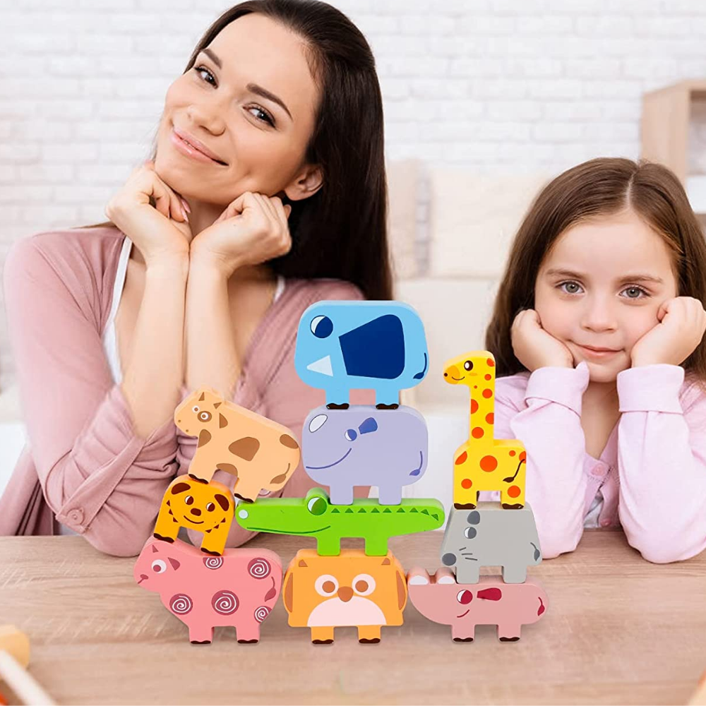 Animal Stacking™ - Verbetert het herkenningsvermogen - Stapelspel