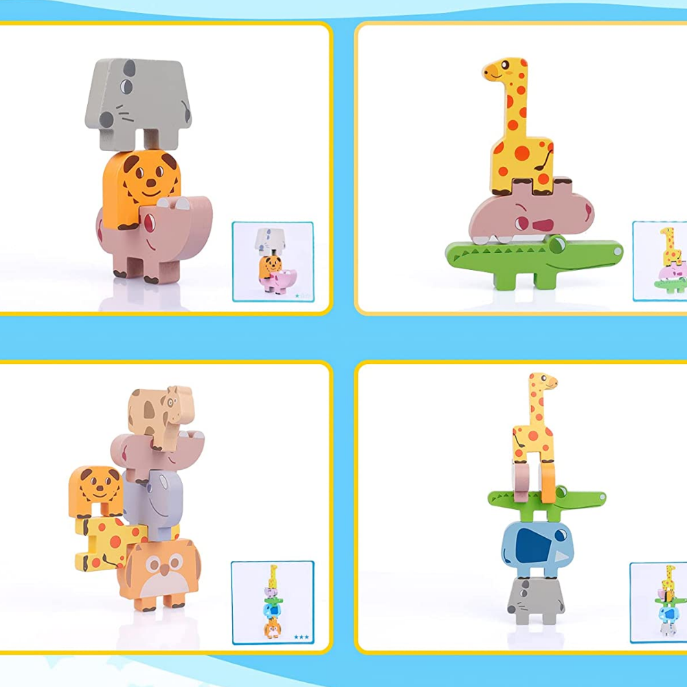 Animal Stacking™ - Verbetert het herkenningsvermogen - Stapelspel