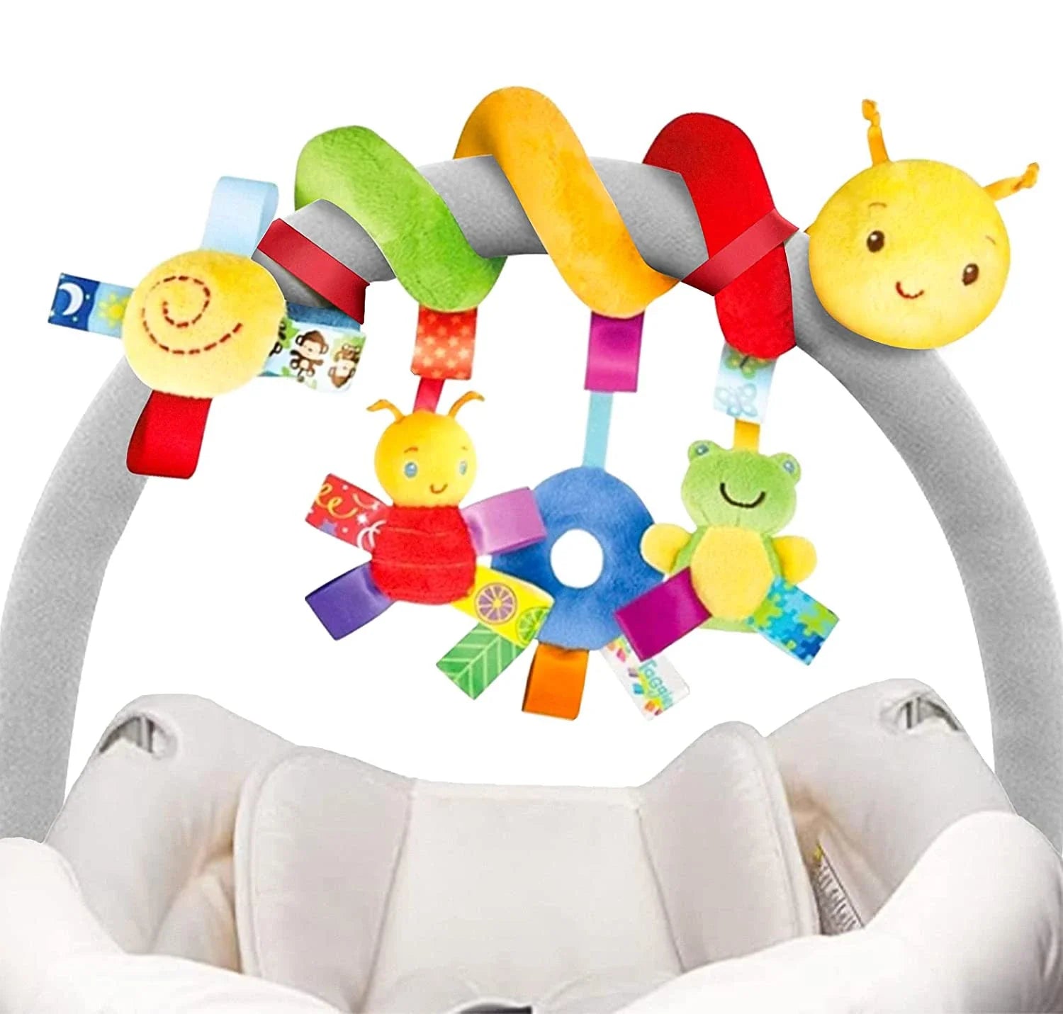 Baby Mobile Snake™ - Voor aan de kinderwagen of autostoeltje - Grijpspeelgoed
