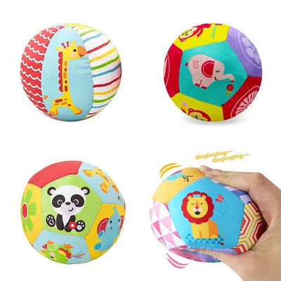 Fidtoy Soft Baby Rattle Ball Sensory Plush Ball for Babies