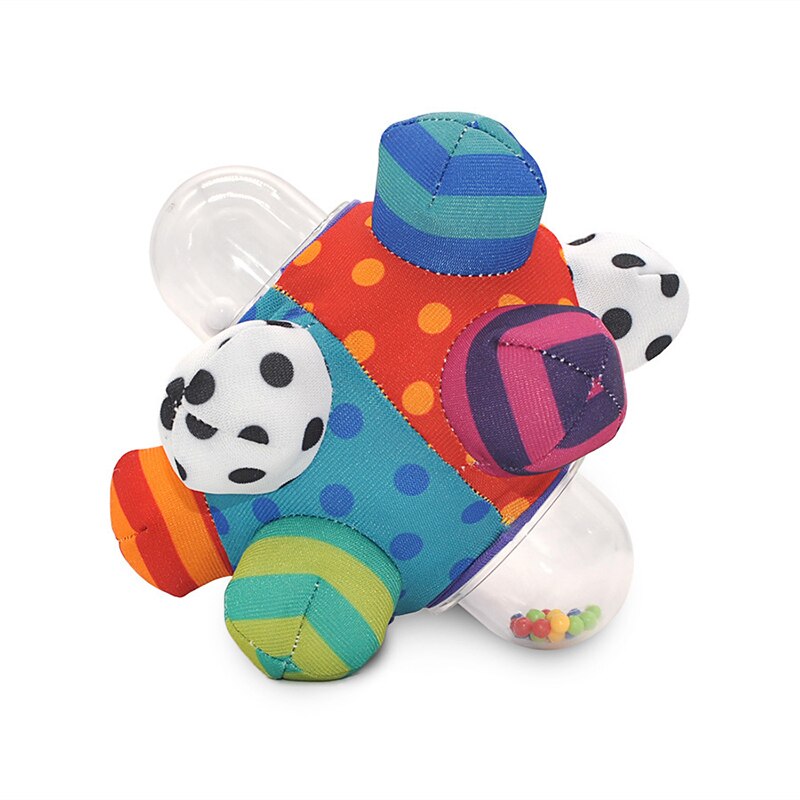 Fidtoy Soft Baby Sensory Rattle Ball  Fabric Grasping Toy