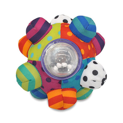 Fidtoy Soft Baby Sensory Rattle Ball  Fabric Grasping Toy