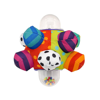Fidtoy Soft Baby Sensory Rattle Ball  Fabric Grasping Toy