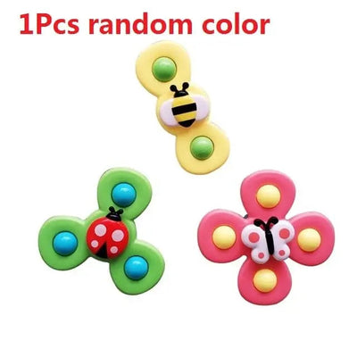 Fidtoy Bath Spinner for Bathtubs – Suction Cup Sensory Spinner Toy for Toddlers and Babies