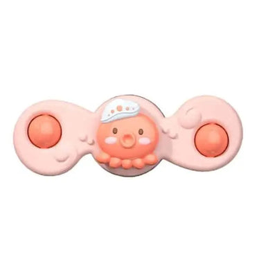 Fidtoy Bath Spinner for Bathtubs – Suction Cup Sensory Spinner Toy for Toddlers and Babies