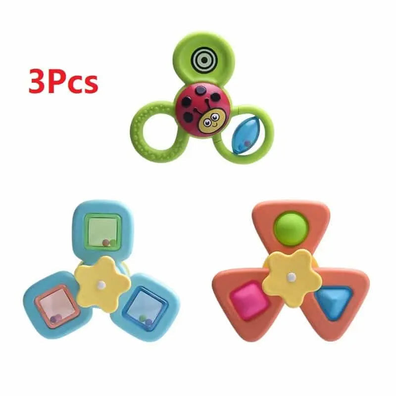 Fidtoy Bath Spinner for Bathtubs – Suction Cup Sensory Spinner Toy for Toddlers and Babies