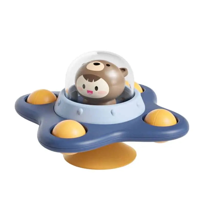 Fidtoy Bath Spinner for Bathtubs – Suction Cup Sensory Spinner Toy for Toddlers and Babies