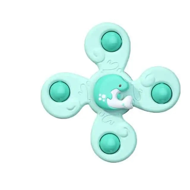 Fidtoy Bath Spinner for Bathtubs – Suction Cup Sensory Spinner Toy for Toddlers and Babies
