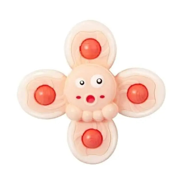 Fidtoy Bath Spinner for Bathtubs – Suction Cup Sensory Spinner Toy for Toddlers and Babies