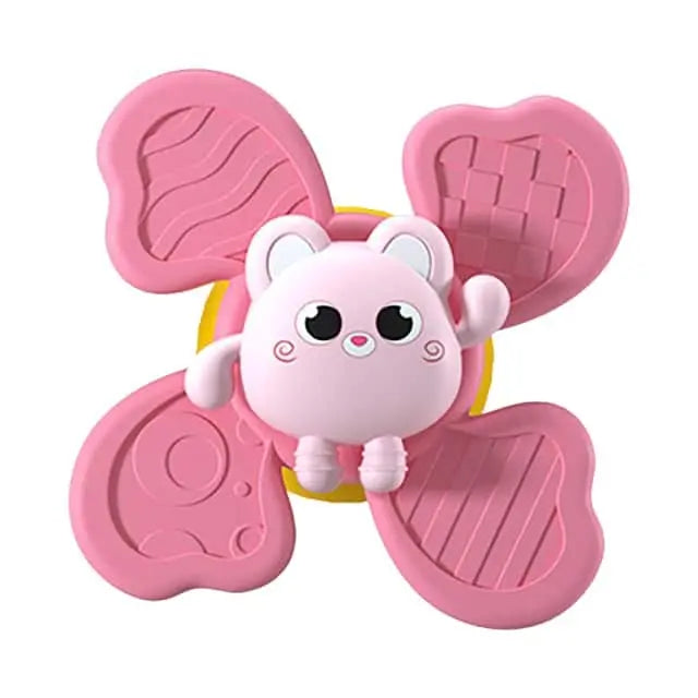 Fidtoy Bath Spinner for Bathtubs – Suction Cup Sensory Spinner Toy for Toddlers and Babies