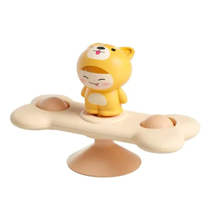 Fidtoy Bath Spinner for Bathtubs – Suction Cup Sensory Spinner Toy for Toddlers and Babies