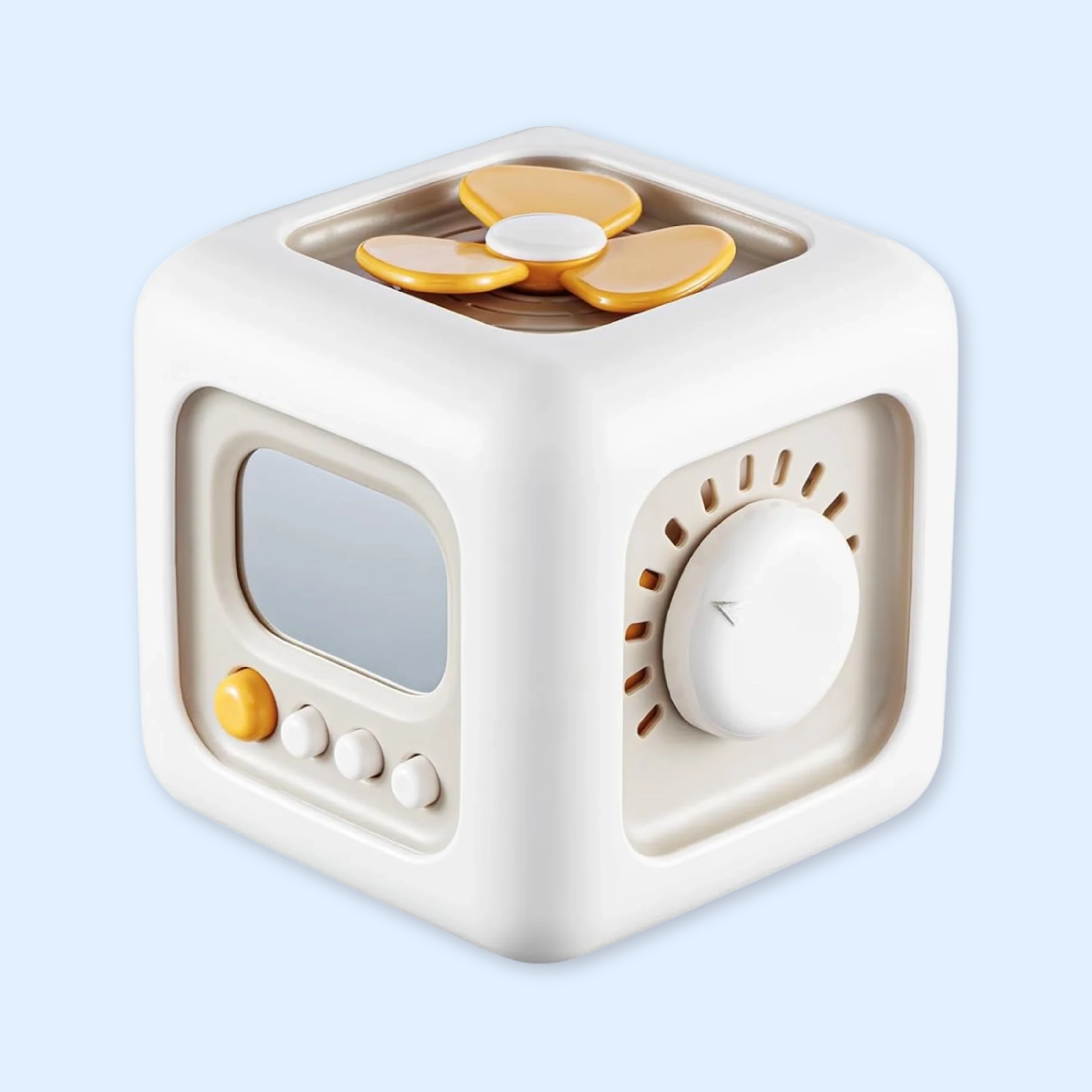 Fidtoy Montessori Busy Cube Jouet Sensoriel pour Tout-Petits Activité 6-en-1