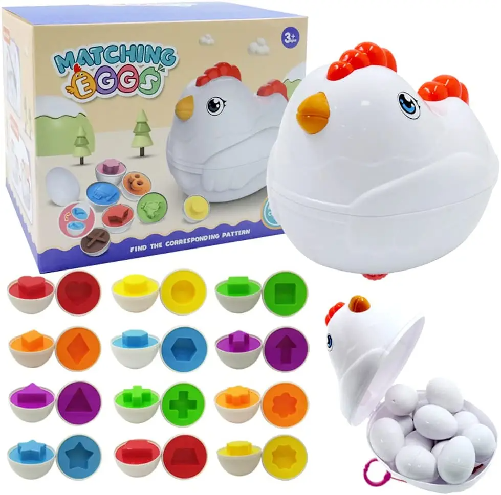 Montessori Matching Eggs Chicken