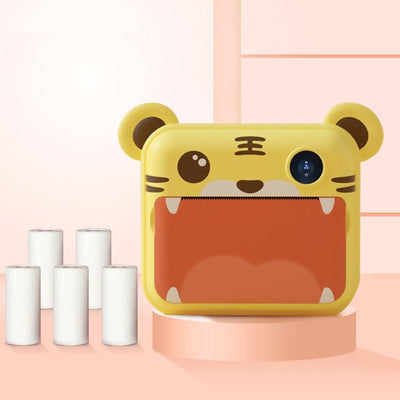Appareil photo instantané Fidtoy pour enfants – Appareil photo pour tout-petits avec impression thermique et coloriage créatif