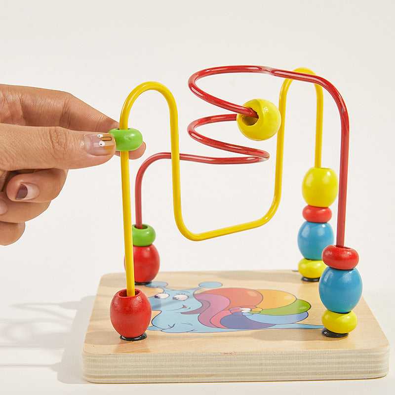 Fidtoy Cubo de Actividades de Madera 5 en 1 para Bebés y Niños Pequeños