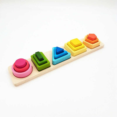 Wooden Color and Shape Sorter