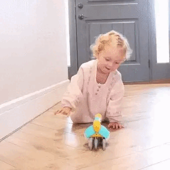 Jouet interactif rampant Fidtoy pour bébé avec lumières, musique, rechargeable par USB, pour le temps sur le ventre