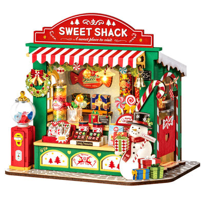 Casa en Miniatura DIY: Puesto de Dulces Navideños