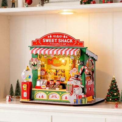 Casa en Miniatura DIY: Puesto de Dulces Navideños