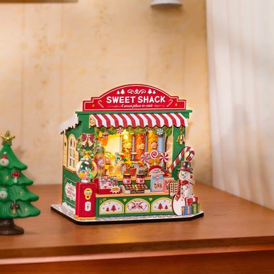 Casa en Miniatura DIY: Puesto de Dulces Navideños