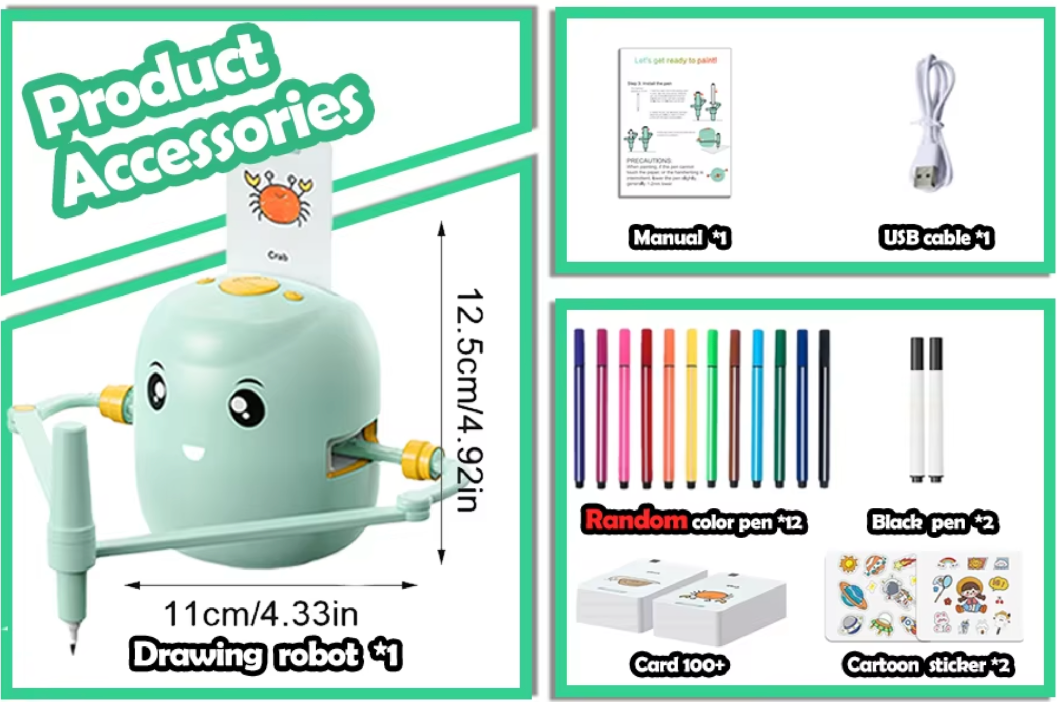Fidtoy Drawing Robot for Kids – Learn to Draw Step by Step Toy