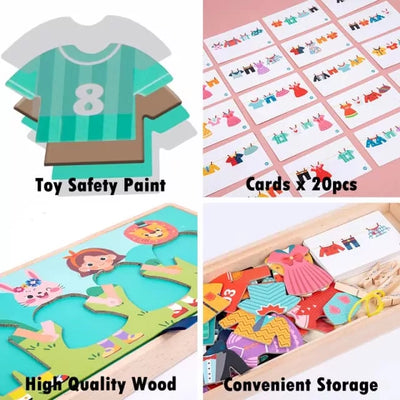 Dry Clothes & Fancy Dress up Jigsaw Wooden Puzzle - 715