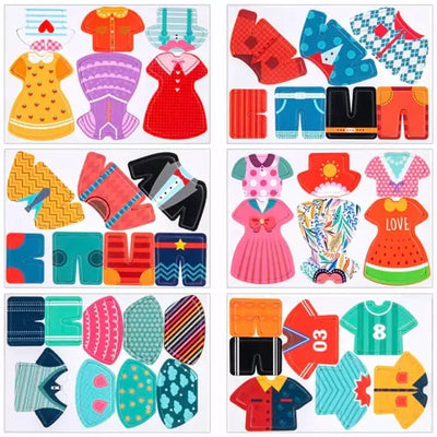 Dry Clothes & Fancy Dress up Jigsaw Wooden Puzzle - 715