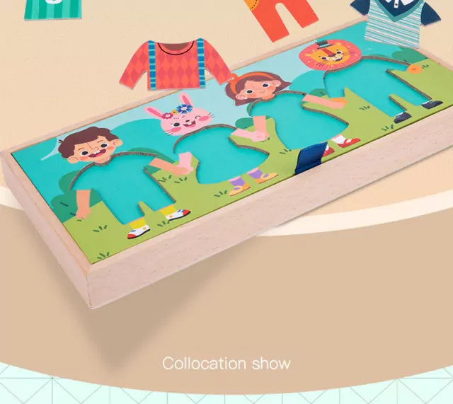 Dry Clothes & Fancy Dress up Jigsaw Wooden Puzzle - 715