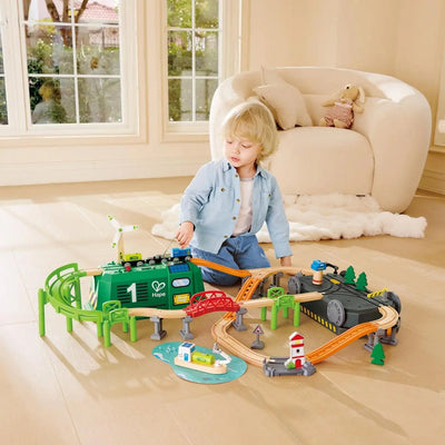 Train en bois Fidtoy Eco Energy pour enfants