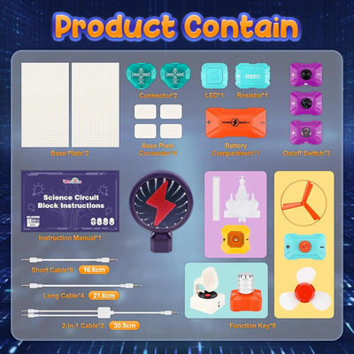 Electric Circuit STEM Kit with 215+ Experiments for Kids