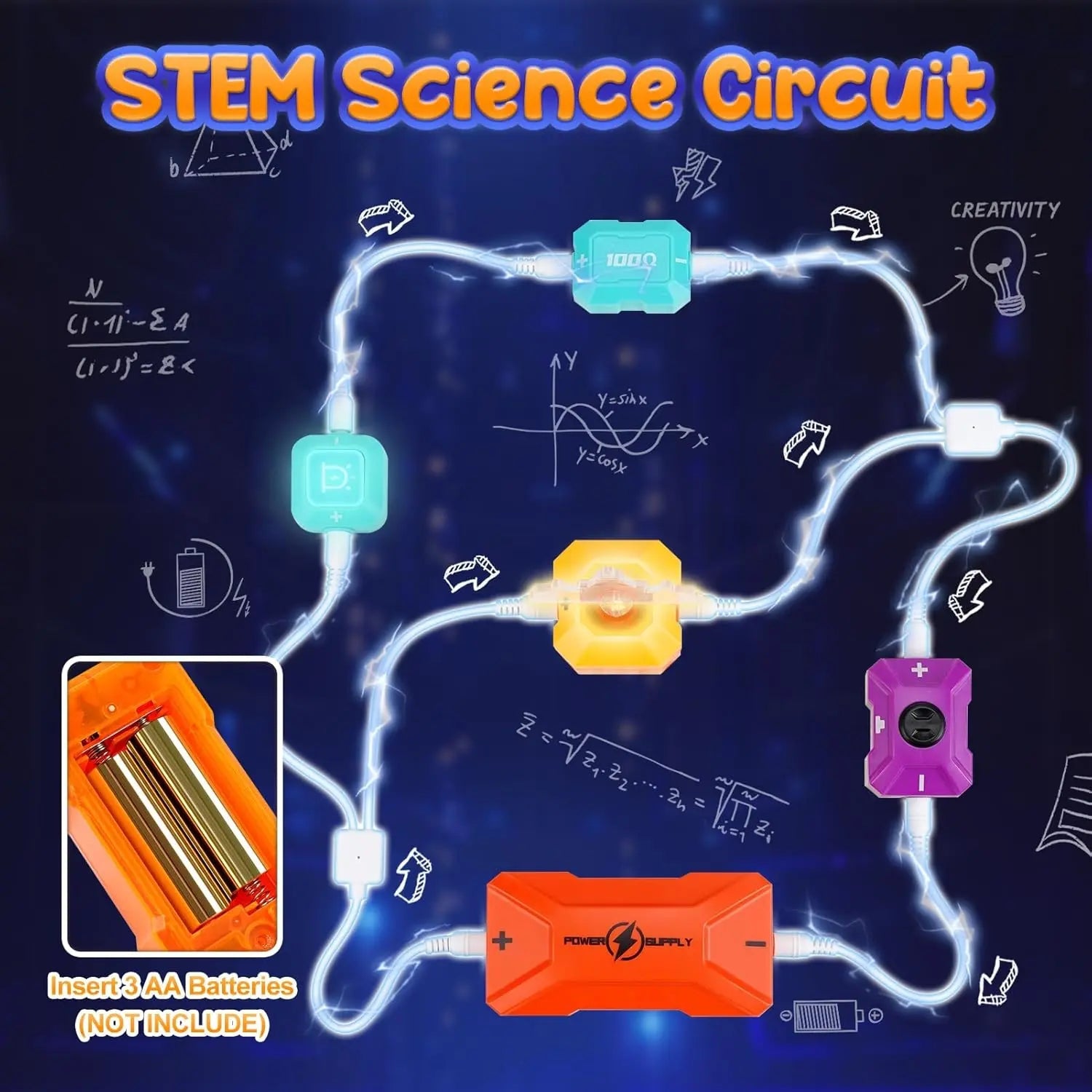 Electric Circuit STEM Kit with 215+ Experiments for Kids