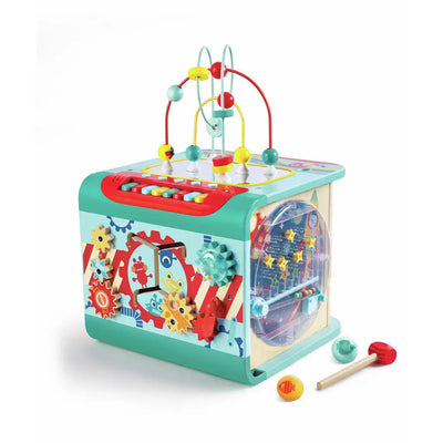 Fidtoy Cube d'activités musicales pour tout-petits, jouet d'apprentissage multifonction