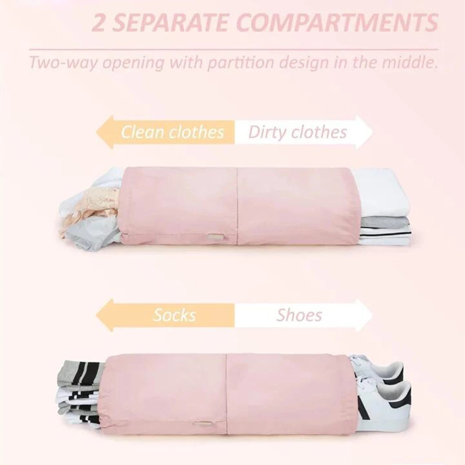 Foviel T1 Compression Packing Cubes Set | 6-Piece Expandable Travel Organizers