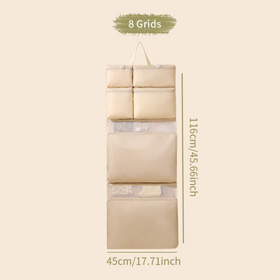 Foviel W1 Fold-Out Travel Wardrobe | 8-Compartment Hanging Organizer