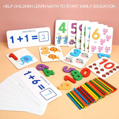 Bâtonnets de Comptage en Bois Activité de Mathématiques et de Nombres